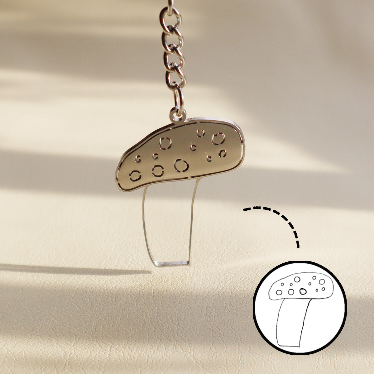 Personalized Drawing Keychain – Child Art Accessory