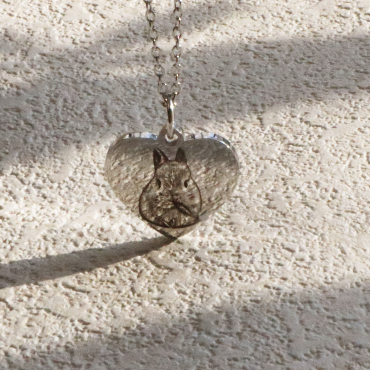 Pet Lover’s Custom Necklace – Heart-Shaped Photo Jewelry